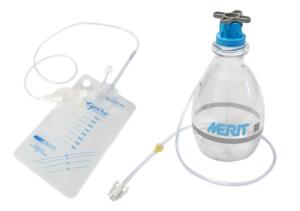 Aspira Drainage System - Image of the Aspira Bag and the Aspira Bottle next to each other